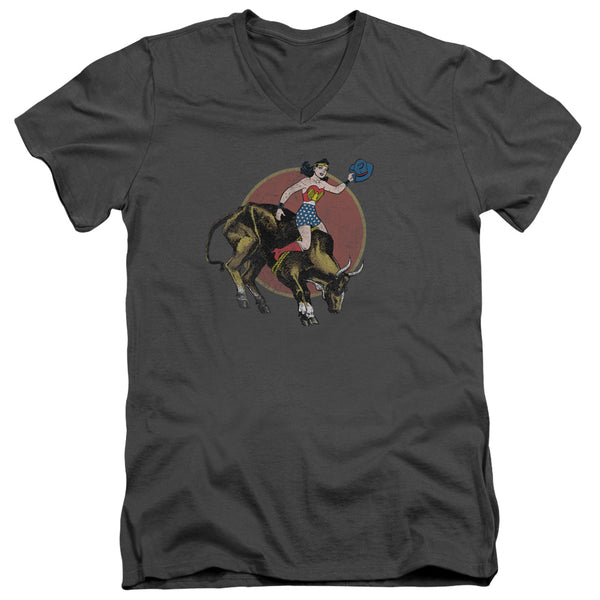 JLA - Bull Rider Adult Slim Fit V Neck Cotton