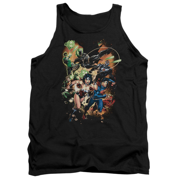JLA - Battle Ready Adult Tank Top