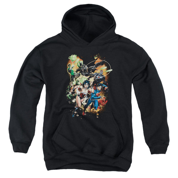 JLA - Battle Ready Youth Hooded Sweatshirt