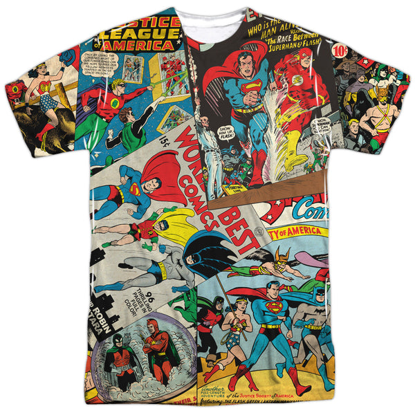 JLA - Classic Collage Adult Regular Fit Short Sleeve 100% Poly