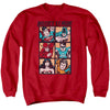 JLA - Rough Panels Adult Crewneck Sweatshirt