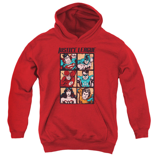 JLA - Rough Panels Youth Hooded Sweatshirt