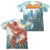 JLA - Faster Than Lightning (Front - Back Print) Adult Regular Fit Short Sleeve 65 - 35 Poly - Cotton