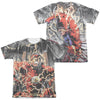 JLA - Shock Therapy (Front - Back Print) Adult Regular Fit Short Sleeve 65 - 35 Poly - Cotton