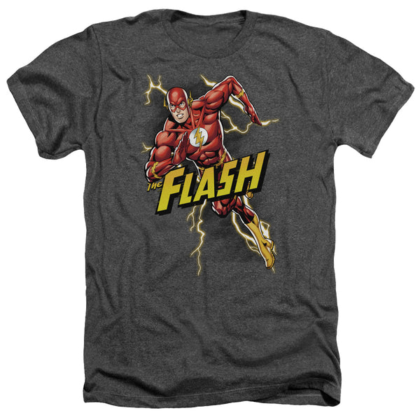 JLA - Bolt Run Adult Regular Fit Heather Short Sleeve