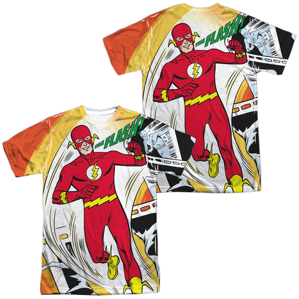 JLA - Filmstrip (Front - Back Print) Adult Regular Fit Short Sleeve 100% Poly