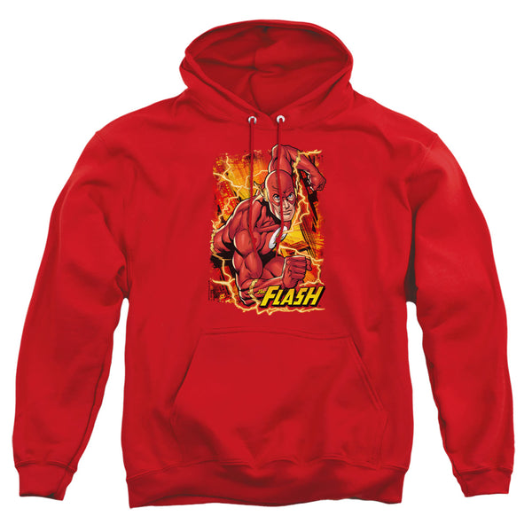 JLA - Flash Lightning Adult Pullover Hoodie