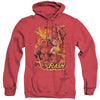 JLA - Flash Lightning Adult Heather Hoodie