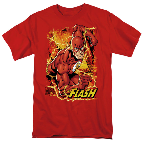 JLA - Flash Lightning Adult Regular Fit Short Sleeve