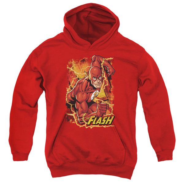 JLA - Flash Lightning Youth Hooded Sweatshirt