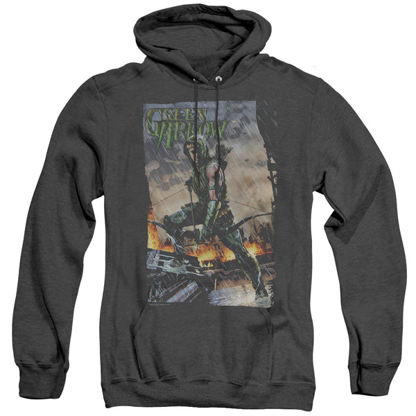 JLA - Fire And Rain Adult Heather Hoodie