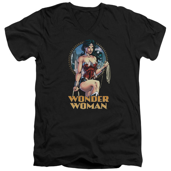 JLA - City Warrior Adult Slim Fit V Neck Cotton