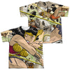 JLA - Minotaur Battle (Front - Back Print) Youth Short Sleeve 100% Poly