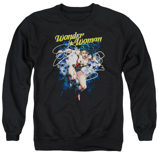 Jla - Starburst Adult Crewneck Sweatshirt