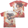 JLA - Wonder Glow (Front - Back Print) Adult Regular Fit Short Sleeve 65 - 35 Poly - Cotton