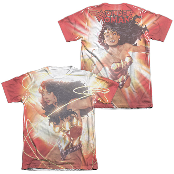 JLA - Wonder Glow (Front - Back Print) Adult Regular Fit Short Sleeve 65 - 35 Poly - Cotton