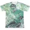 JLA - Green Lightning Adult Regular Fit Short Sleeve 65 - 35 Poly - Cotton