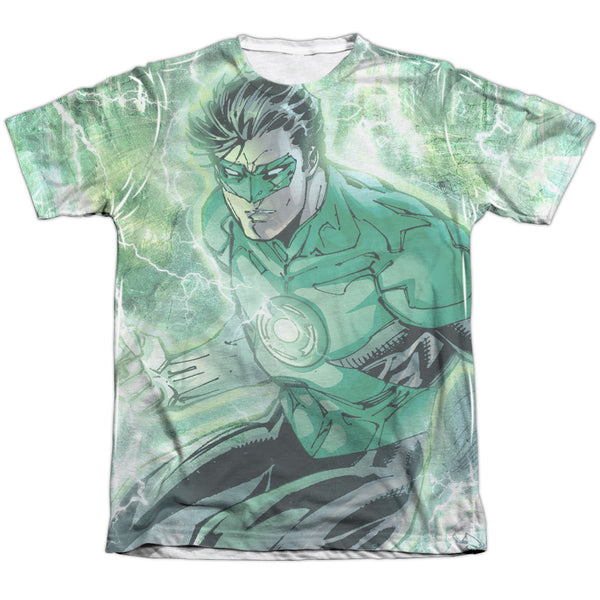 JLA - Green Lightning Adult Regular Fit Short Sleeve 65 - 35 Poly - Cotton
