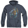 JLA - Thrashing Adult Heather Hoodie