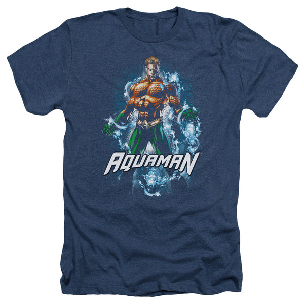 JLA - Water Powers Adult Regular Fit Heather Short Sleeve