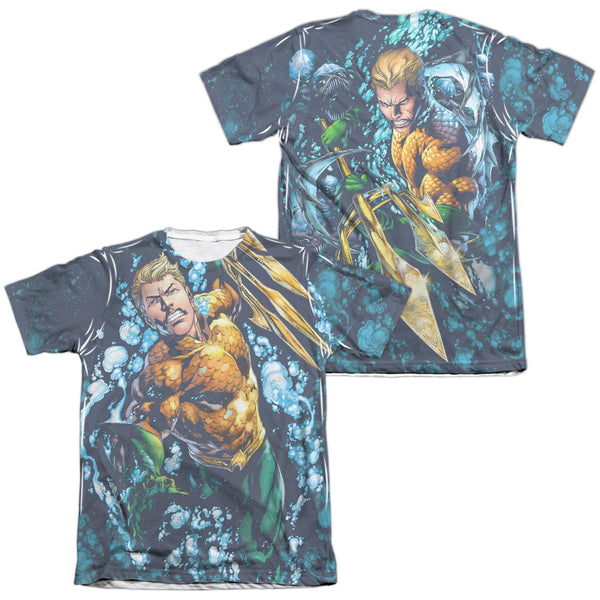 JLA - Trident (Front - Back Print) Adult Regular Fit Short Sleeve 65 - 35 Poly - Cotton
