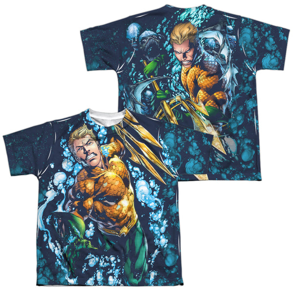 JLA - Trident (Front - Back Print) Youth Short Sleeve 100% Poly