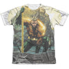JLA - Good Vs Evil Adult Regular Fit Short Sleeve 65 - 35 Poly - Cotton