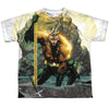 JLA - Good Vs Evil Youth Short Sleeve 100% Poly