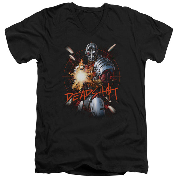 JLA - Deadshot Adult Slim Fit V Neck Cotton