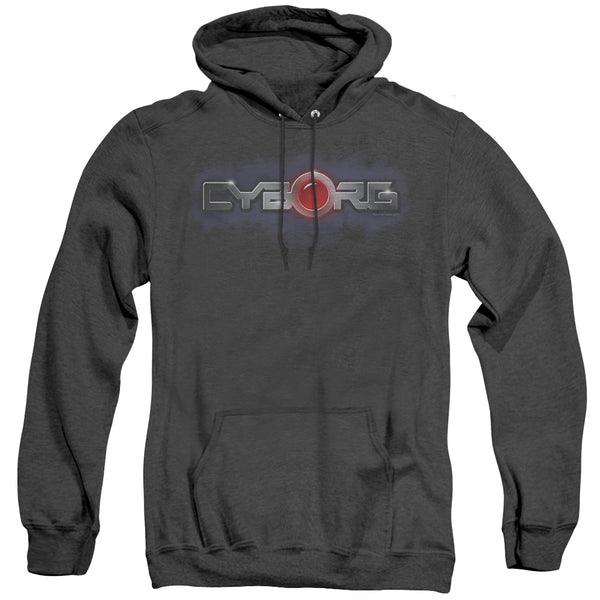 JLA - Cyborg Title Adult Heather Hoodie