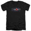 JLA - Cyborg Title Adult Slim Fit V Neck Cotton