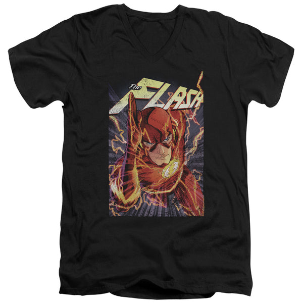 JLA - Flash One Adult Slim Fit V Neck Cotton