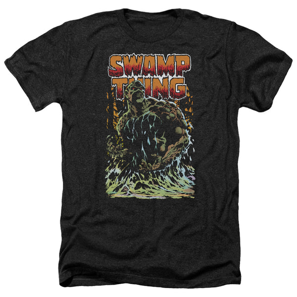 JLA - Swamp Thing Adult Regular Fit Heather Short Sleeve