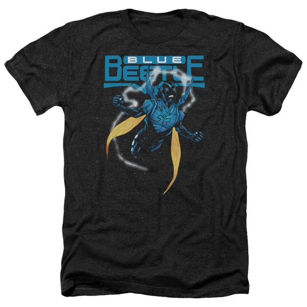 JLA - Blue Beetle Adult Regular Fit Heather Short Sleeve
