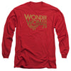 Wonder Woman - Wonder Woman 75Th Anniversary Gold Logo Adult Long Sleeve