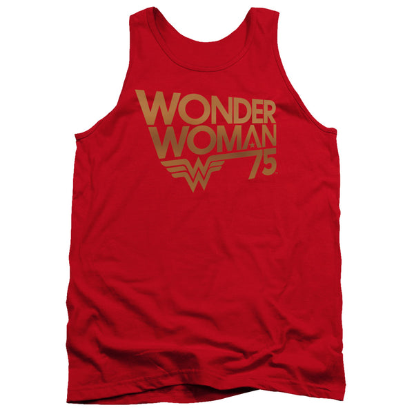 Wonder Woman - Wonder Woman 75Th Anniversary Gold Logo Adult Tank Top