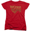 Wonder Woman - Wonder Woman 75Th Anniversary Gold Logo Women's Short Sleeve