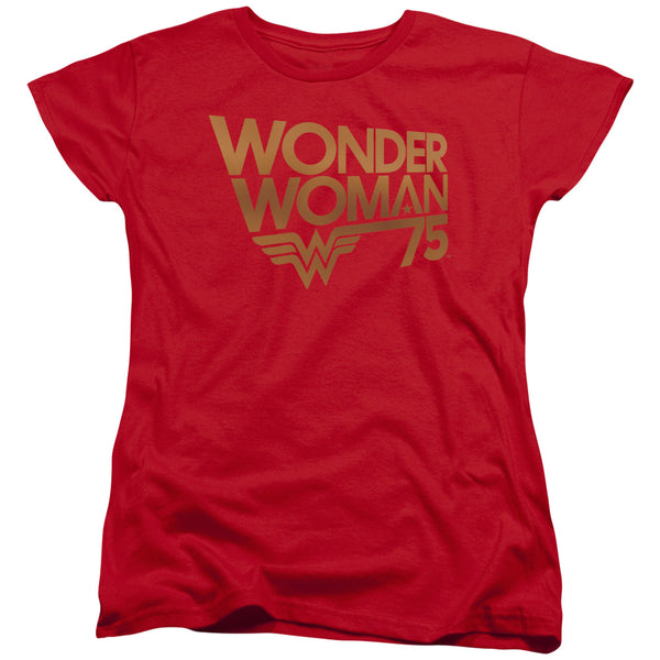 Wonder Woman - Wonder Woman 75Th Anniversary Gold Logo Women's Short Sleeve