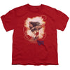 Wonder Woman - 75Th Burst Youth Short Sleeve