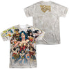 Wonder Woman - 75Th Collage (Front - Back Print) Adult Regular Fit Short Sleeve 100% Poly