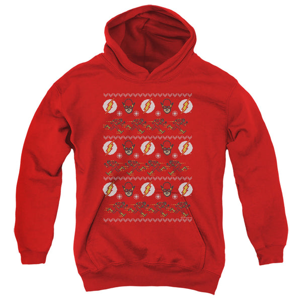 Flash - The Flash Ugly Christmas SweaterYouth Hooded Sweatshirt