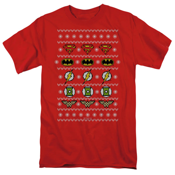 JLA - Justice Shields Christmas Sweater Adult Regular Fit Short Sleeve