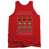 JLA - Justice Shields Christmas Sweater Adult Tank Top