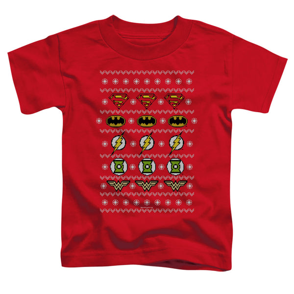 JLA - Justice Shields Christmas Sweater Toddler Short Sleeve
