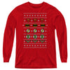 JLA - Justice Shields Christmas Sweater L - S Youth