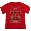 JLA - Justice Shields Christmas Sweater Youth Short Sleeve