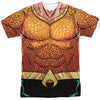 JLA - Aquaman Rebirth Uniform Adult Regular Fit Short Sleeve 100% Poly