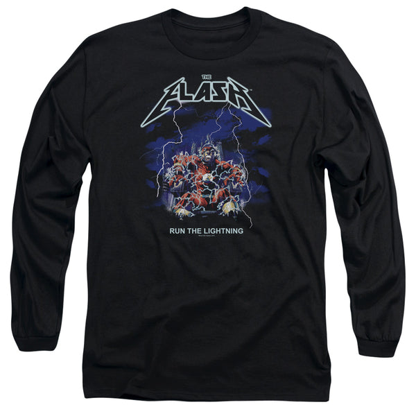 Flash - Run The Lightning Adult Long Sleeve