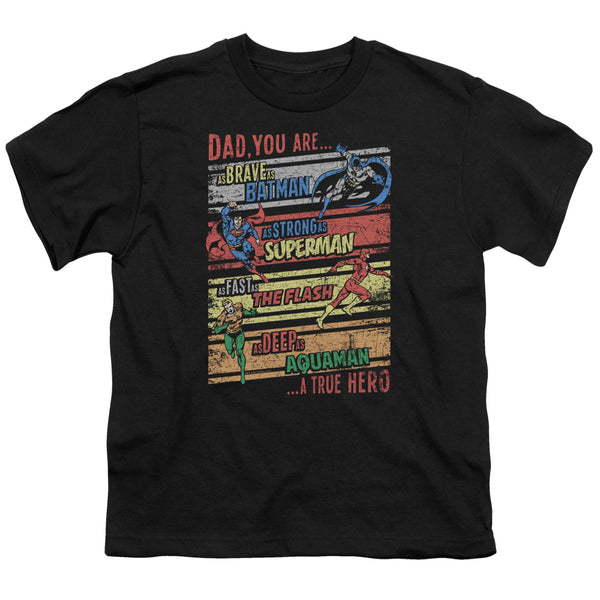 JLA - A True Hero Youth Short Sleeve