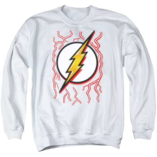Flash - Airbrush Bolt Adult Crewneck Sweatshirt